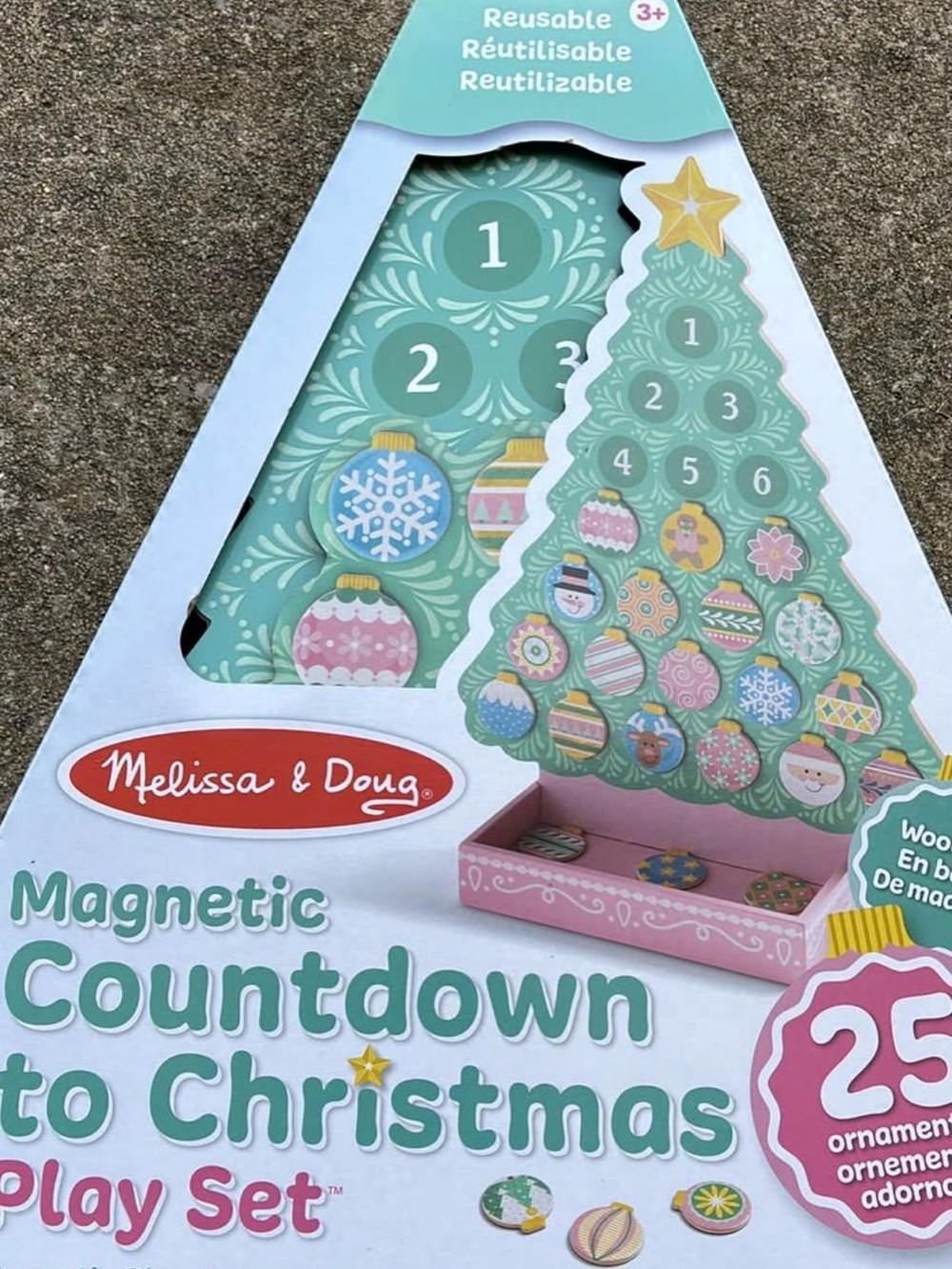 Melissa & Doug Magnetic Countdown to Christmas Play Set - Pastel